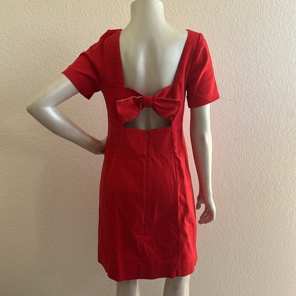 Maeve by Anthropologie Red Alexia Bow Back Shift
Dress - Picture 7 of 10